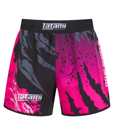 Abstract Tiger High Cut Shorts - Pink