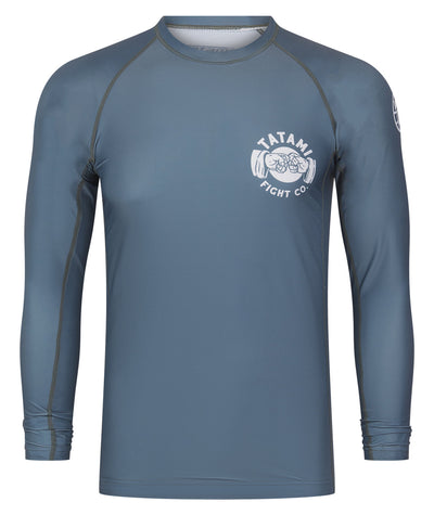 Fist Bump Long Sleeve Rash Guard - Grey