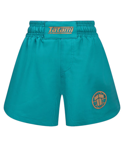 Kids Tatami Pro Grappling Shorts - Teal