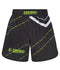 Ladies Abstract High Cut Shorts - Black