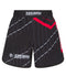 Ladies Abstract High Cut Shorts - Black & Red
