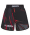 Ladies Abstract High Cut Shorts - Grey & Red