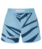 Ladies Abstract High Cut Shorts - Light Blue