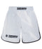 Ladies Abstract High Cut Shorts - White