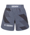 Ladies Abstract High Cut Shorts - White & Grey