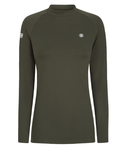 Ladies Agile Long Sleeve Rash Guard - Khaki