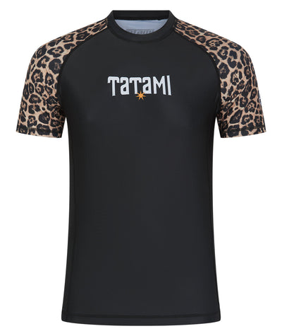 Tatami Short Sleeve Rash Guard - Leopard