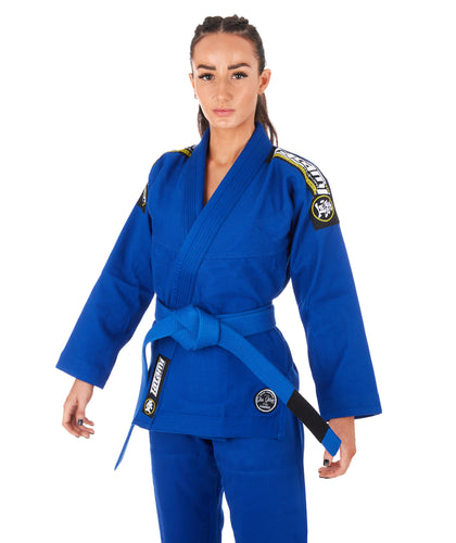 Women's Judo Stretchy Leggings, Classic Judo Blue Gi Style Design, Nogi  Grappling, MMA -  Denmark